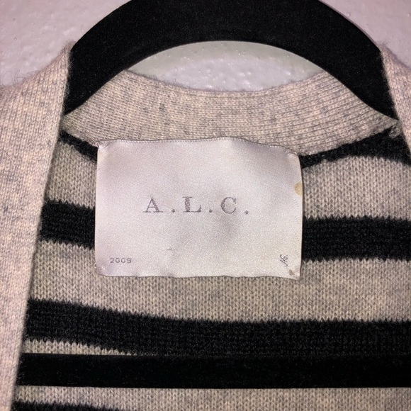 ALC Distressed Cashmere/Mohair Oversized Cardigan - Picture 8 of 9